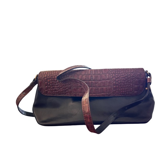 Vintage Brahmin Daria Crossbody Baguette Y2K preloved ‎ 10x6x3.5" no hang tag - Picture 10 of 15
